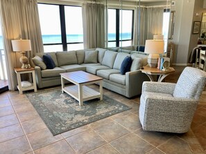 TV, DVD player, books, video library