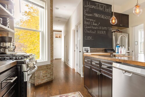Soft Suede and Warm Bricks at a Stylish Rogers Park Home