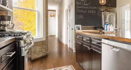 Soft Suede and Warm Bricks at a Stylish Rogers Park Home