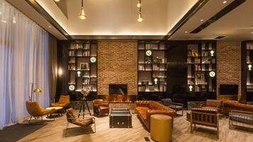 Siddeområde i lobbyen