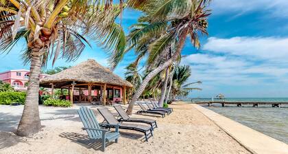 Ocean-view apartment in a beachfront resort with shared pool, WiFi & partial AC