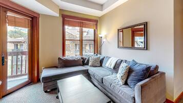 TV, fireplace, DVD player