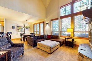 薄型テレビ、暖炉、DVD プレーヤー、卓球台