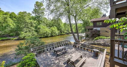 Dog-Friendly Waterfront Getaway with Fireplace, Full Kitchen, & Furnished Patio