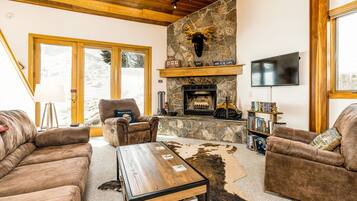 電視、壁爐、電子遊戲、DVD 播放機