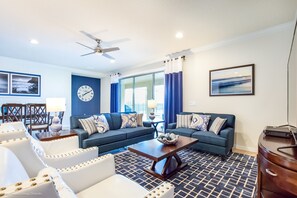 Een smart-tv, videogames, tafelvoetbal en een tafeltennistafel