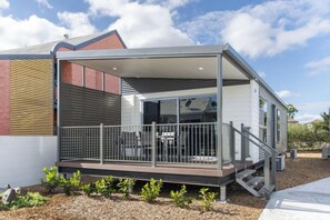 Deluxe huisje | Terras