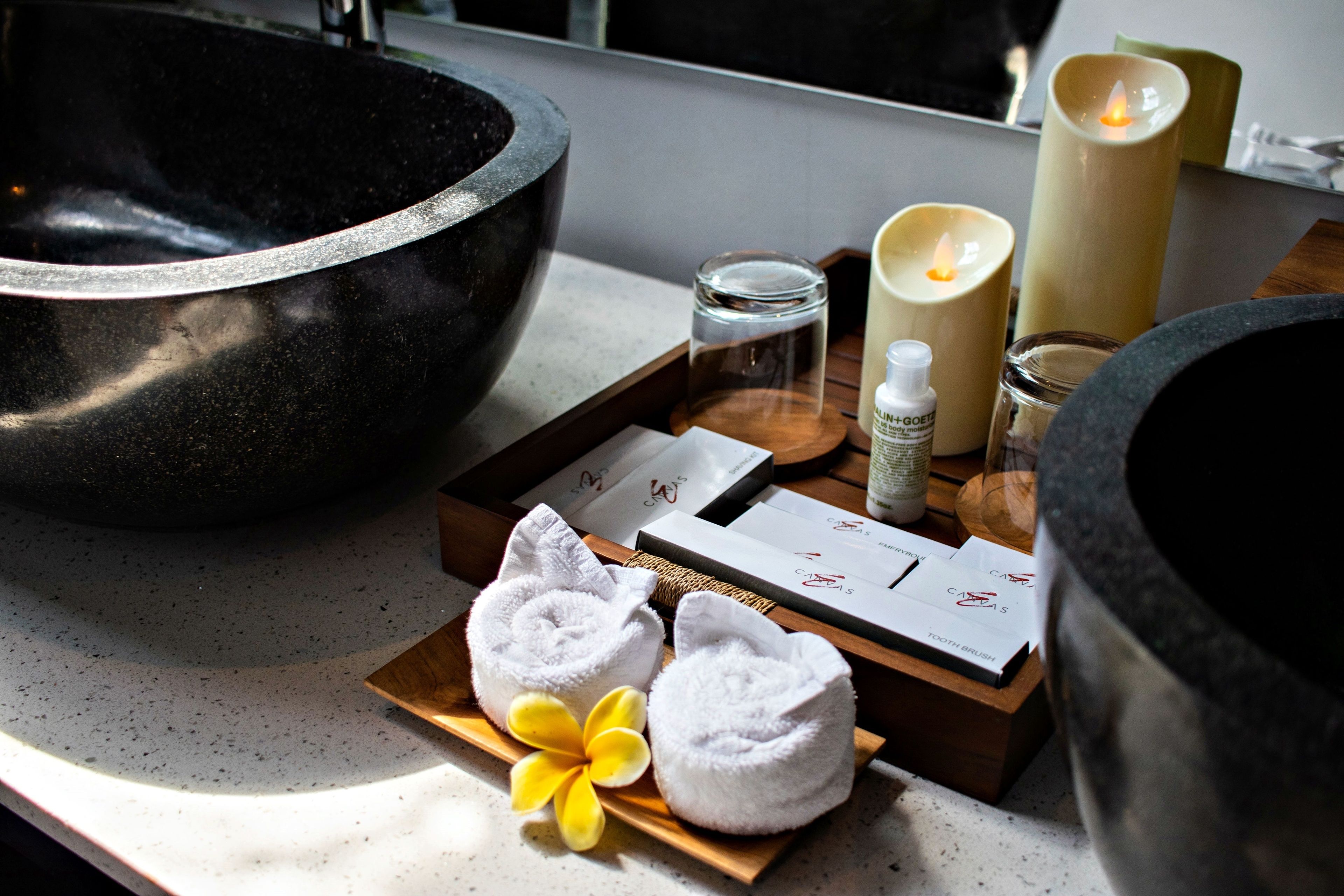 free toiletries, hair dryer, bathrobes, bidet