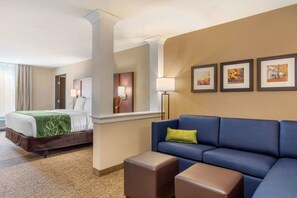 In-room safe, desk, blackout curtains, iron/ironing board - Comfort Inn & Suites Schenectady - Scotia (Schenectady)