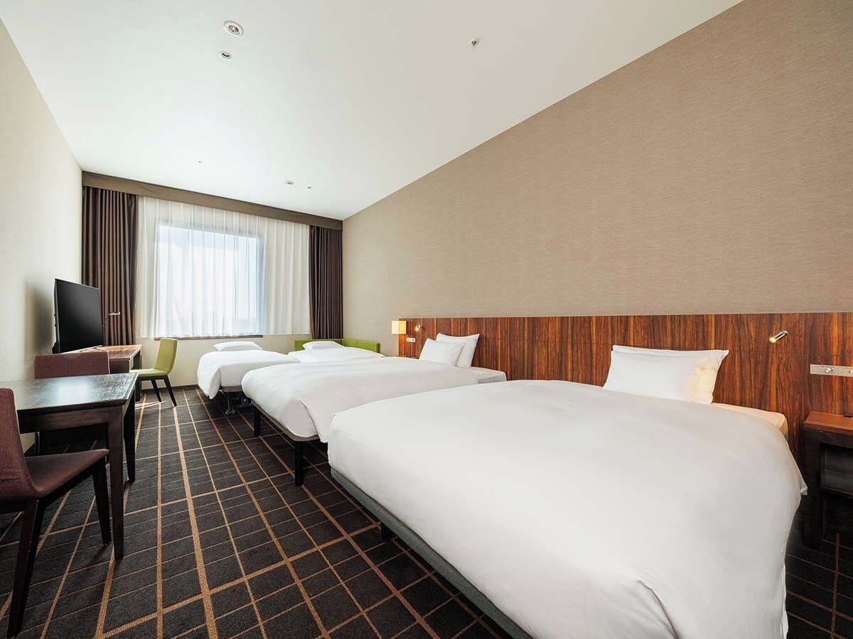 Residential Twin Room, Non Smoking (For 4 Guests) | Blackout drapes, free WiFi, bed sheets