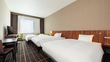Residential Twin Room, Non Smoking (For 4 Guests) | Blackout drapes, free WiFi, bed sheets