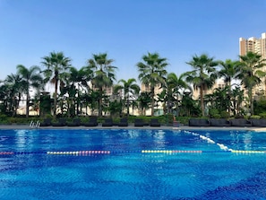 Indoor pool, outdoor pool