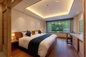 Luxury Twin Room | Balcony view - Shikanoyu Hotel (Komono)