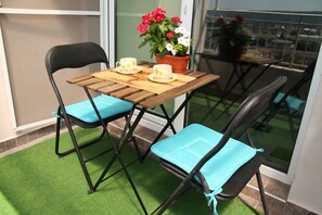 Appartamento Romantico, 1 camera da letto, balcone, vista porto | Balcone