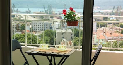 Sea view apartment in the city heart
