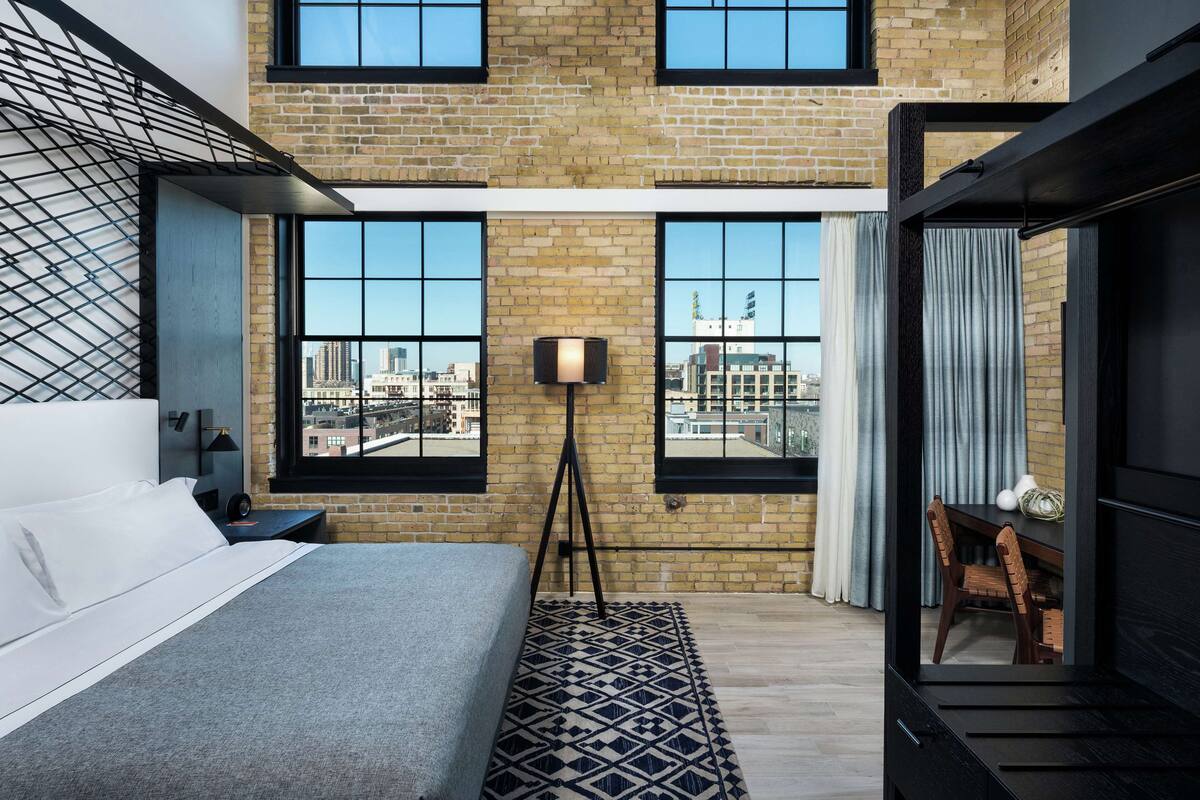 premium bedding, memory-foam beds, in-room safe, blackout curtains