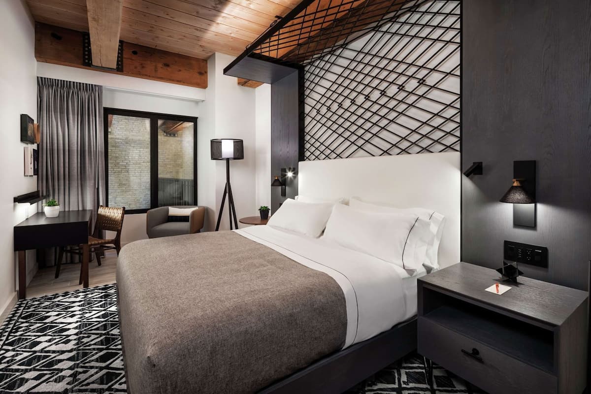Premium bedding, memory-foam beds, in-room safe, blackout curtains