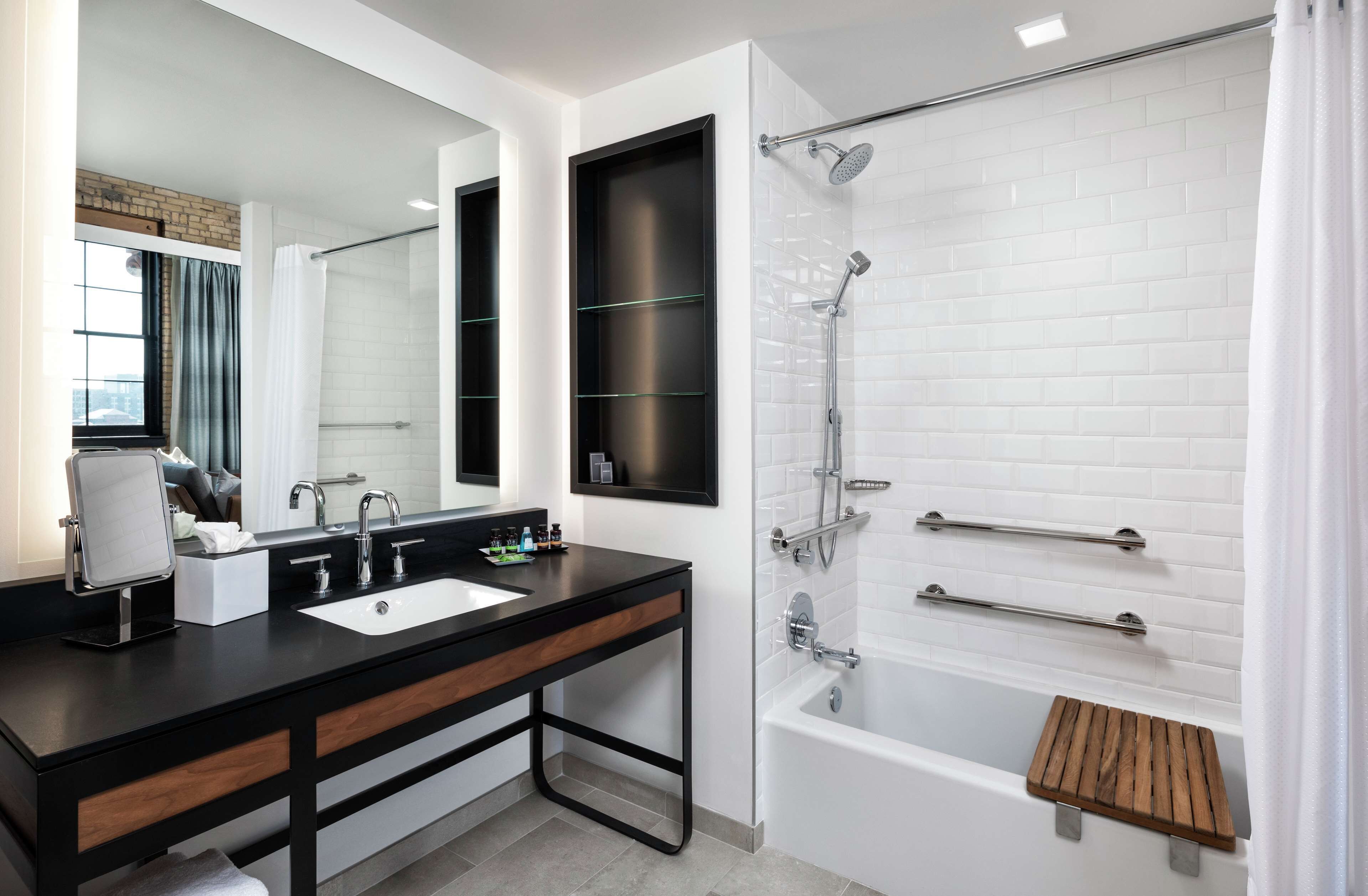 free toiletries, hair dryer, towels