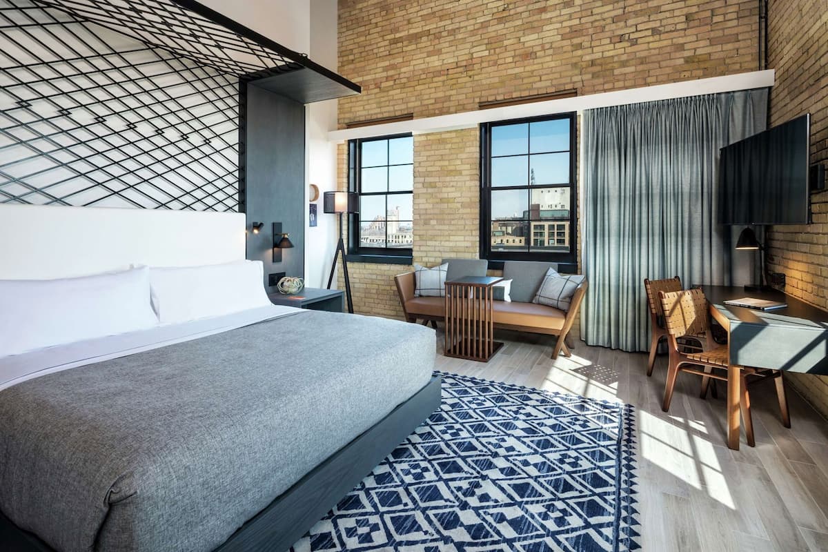 Premium bedding, memory-foam beds, in-room safe, blackout curtains
