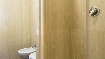 Dusche, kostenlose Toilettenartikel, Haartrockner, Bidet