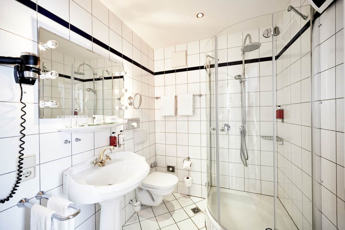 free toiletries, hair dryer, bathrobes, slippers