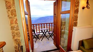 Superior Double Room, Fireplace | View from room