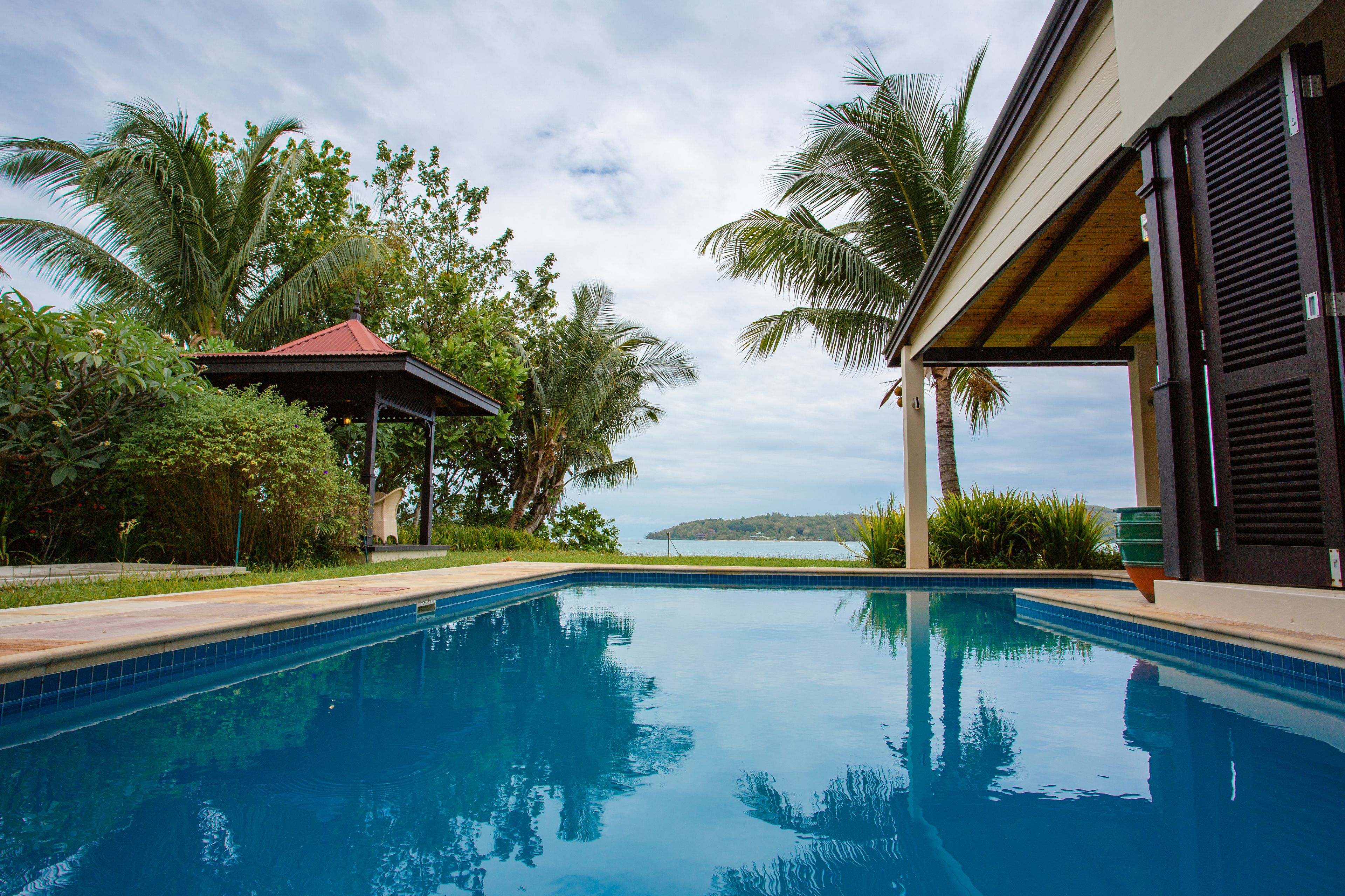 Villa, 5 Bedrooms, Private Pool, Beachfront | Terrace/patio