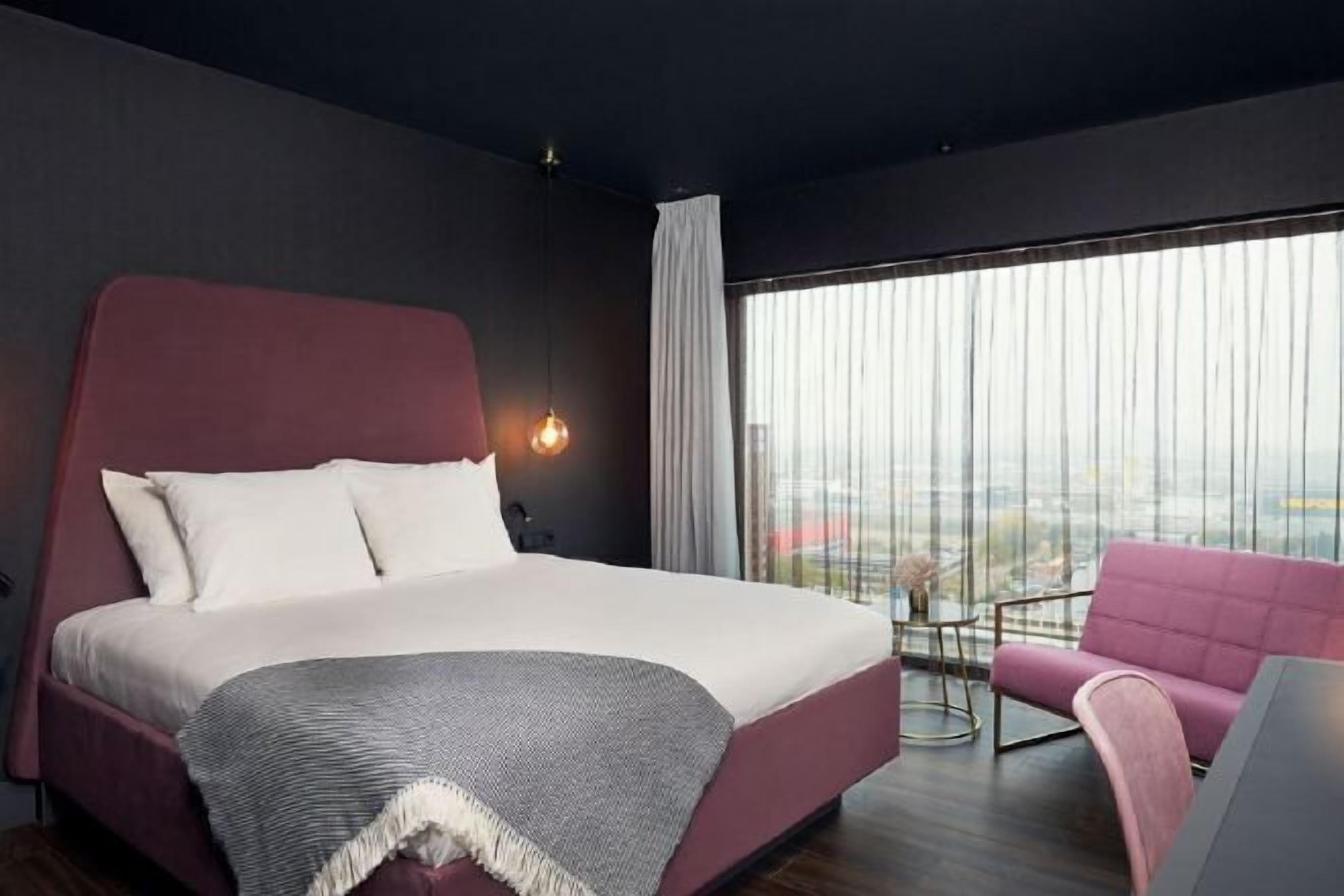 In-room safe, desk, laptop workspace, blackout curtains