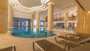 Indoor pool, seasonal outdoor pool