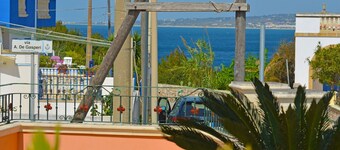 Luxury villa with large terrace overlooking the sea and a few steps from the sea