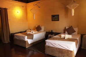 Decoración personalizada, muebles diferentes y ropa de cama