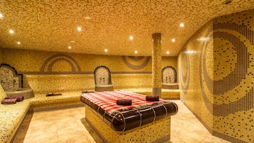 Salas de tratamiento para parejas y baño turco o hammam 