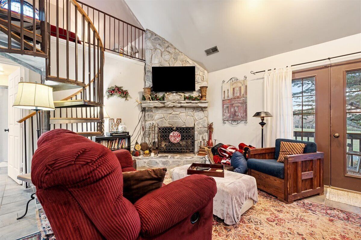 Grand Room, Multiple Beds, Fireplace, Annex Building | Living area | 30-inch flat-screen TV with cable channels