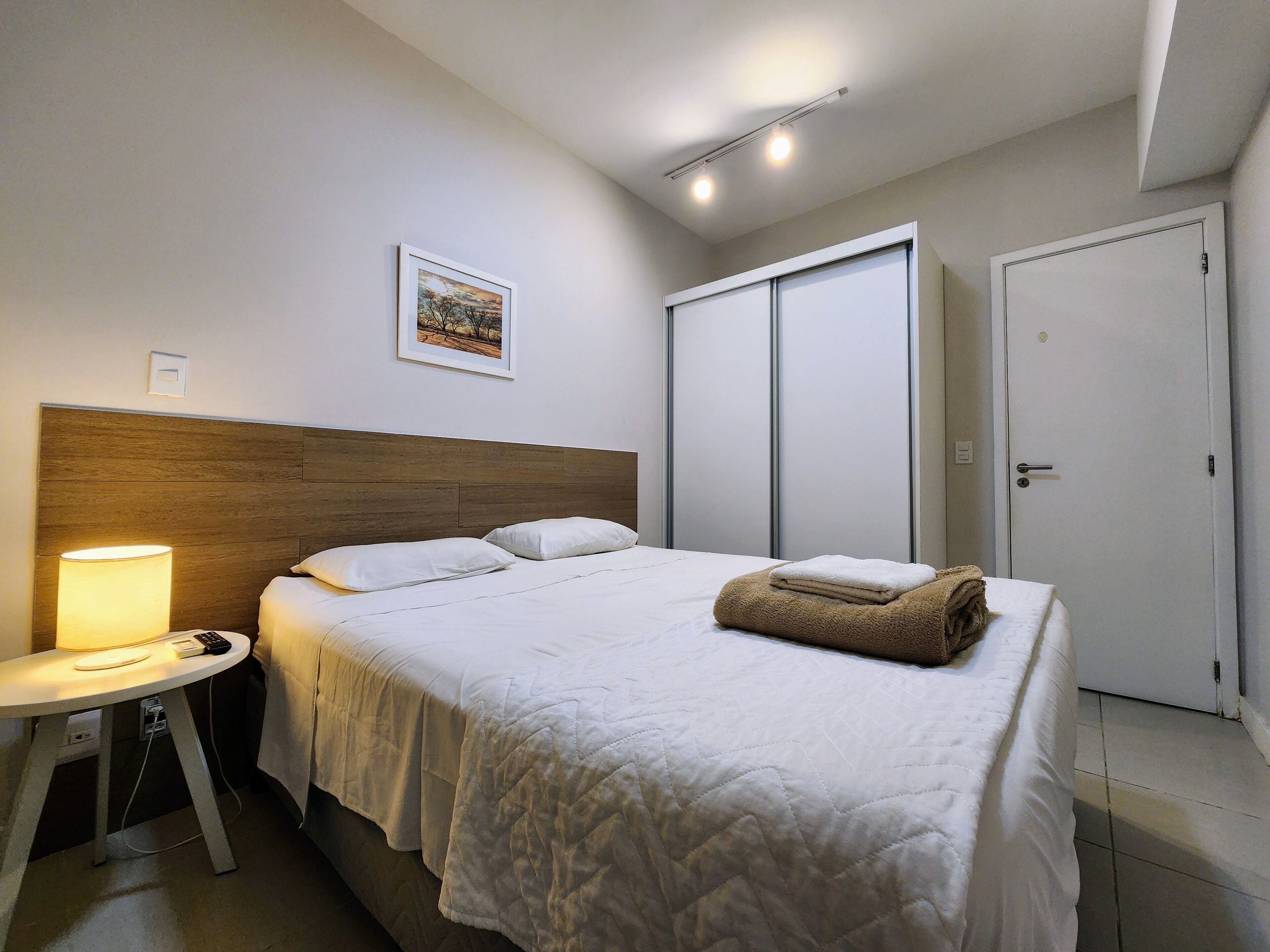 1 غرفة نوم وملاءات أسرّة