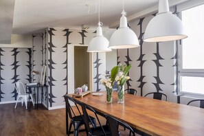Panoramic Apartment, 2 Bedrooms | Premium bedding, down duvets, pillow-top beds, in-room safe