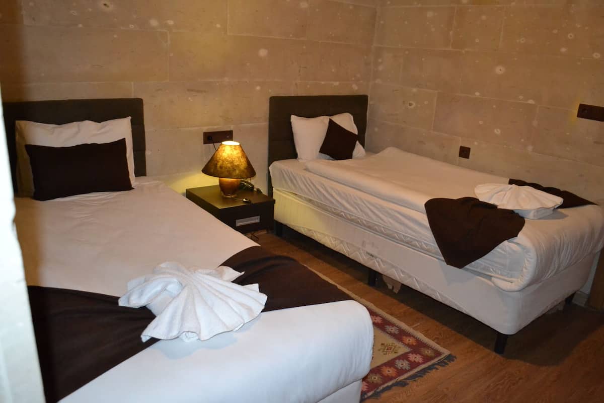 Economy-Zweibettzimmer, 2 Einzelbetten | BettwÀsche aus Àgyptischer Baumwolle, hochwertige Bettwaren, Minibar