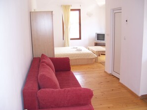 Studio Mewah, 1 kamar tidur, Bebas Asap Rokok, pemandangan gunung | Area keluarga | TV dan perapian
