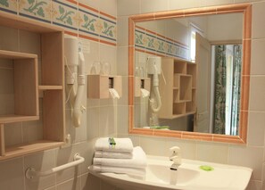 Free toiletries, hair dryer, towels