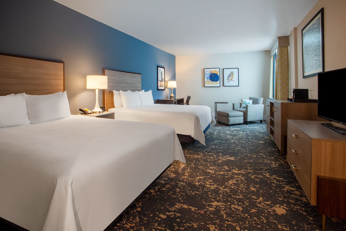 room, 2 queen beds, accessible (communications, mobil, roll-in shower) | 1 bedroom, premium bedding, desk, laptop workspace