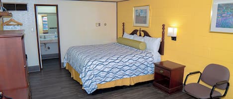 Premium bedding, desk, soundproofing, iron/ironing board