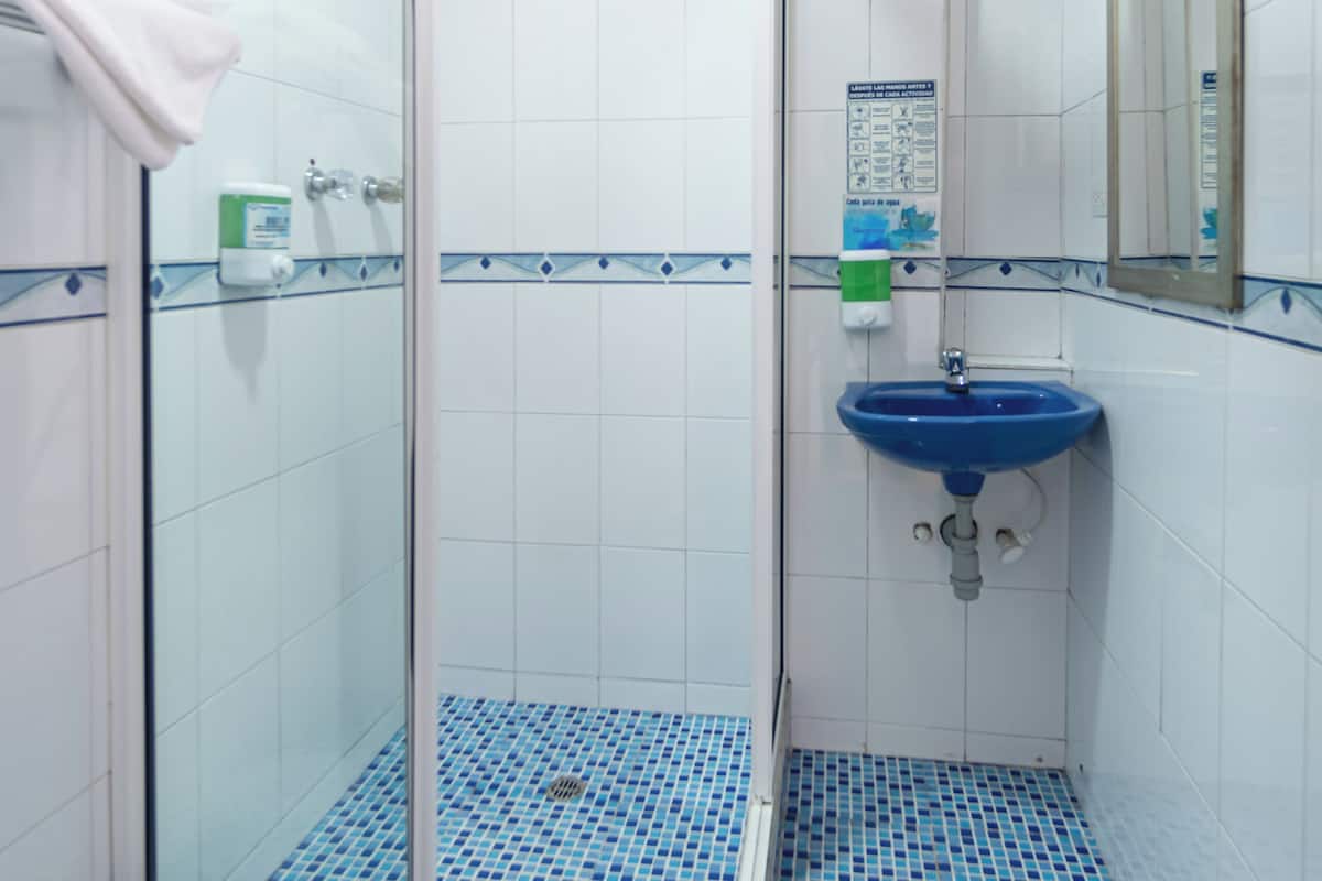 Duschwanne, Whirlpool, kostenlose Toilettenartikel, Handtücher