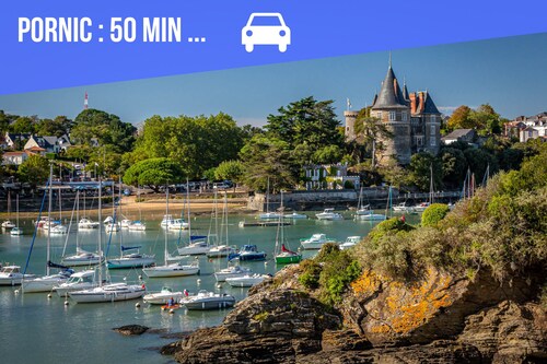 Nant'Sud Loire -NANTES -57m² neuf-2 chambres+canapé -10mn Aéroport & 12mn centre