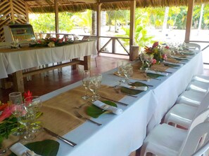 Espace banquet en plein air