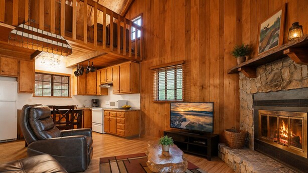 Smart TV, fireplace, Netflix, DVD player