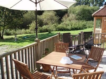 Converted stable in secluded rural setting.