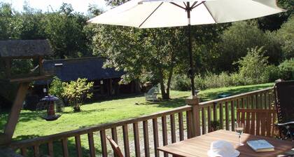 Converted stable in secluded rural setting.