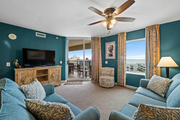 Spacious Living Room - Modern Second Row Unit, Indoor and Outdoor Amenities | Tilghman Beach and Golf - 6009 (North Myrtle Beach)