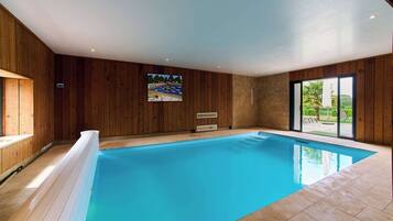 Indoor pool, a heated pool