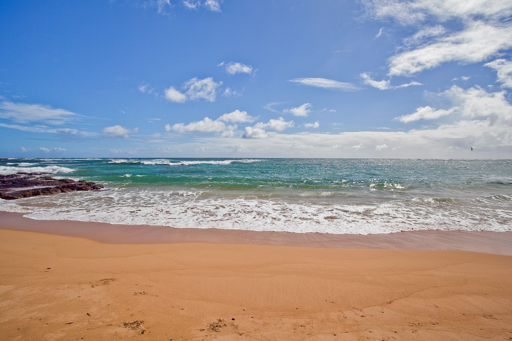 En la playa 