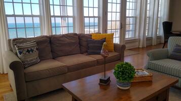 Smart TV, fireplace, DVD player, ping pong